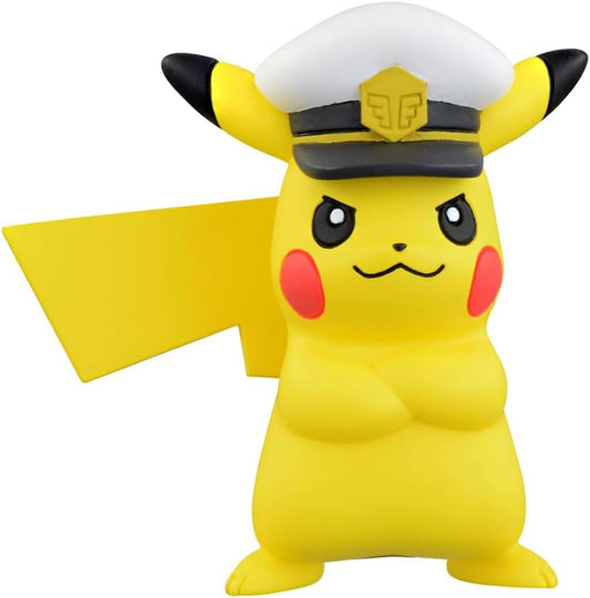 Takara Tomy Pokemon Moncolle 2 Inch Figure MS-12 Captain Pikachu