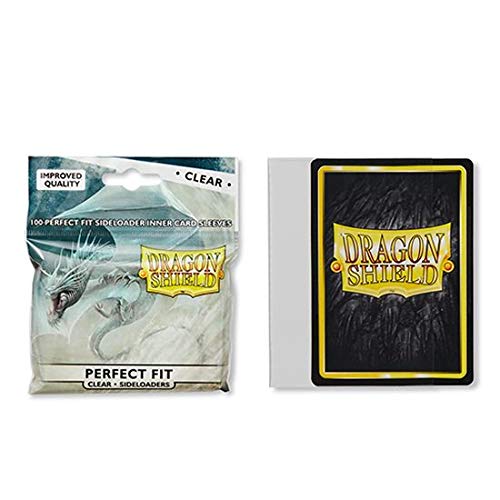 10 Packs Dragon Shield Inner Sleeve Sideloader Clear Standard Size 100 ct Card Sleeves Display Case