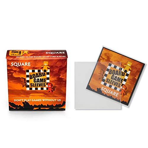 Arcane Tinmen Non-Glare Board Game Sleeves 50 ct Square Size Card Sleeves Individual Pack
