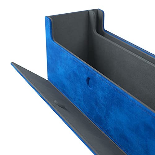 Gamegenic Cards Lair 400+ Convertible Deck Box | Double-Sleeved Card Storage | Premium Card Game Protector | Nexofyber Surface | Holds up to 400 Cards | Blue Color | Made by Gamegenic