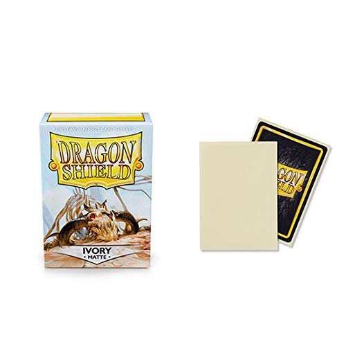 5 Packs Dragon Shield Matte Ivory Standard Size 100 ct Card Sleeves Value Bundle!