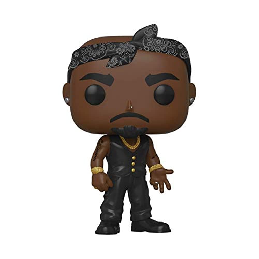 Funko POP! Rocks: Tupac - Vest with Bandana, Multicolour,3.75 inches