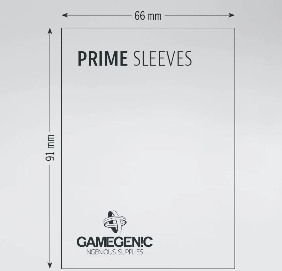 Gamegenic Prime Double Sleeving Pack 100 | Card Sleeving Pack Includes 100 Prime Sleeves & 100 Inner Sleeves | Double-Sleeved Card Protection | Protects up to 100 Standard Gaming Cards | Made by Gamegenic