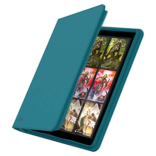 Ultimate Guard Quad Row Zipfolio Xenoskin Card Sleeves, Petrol