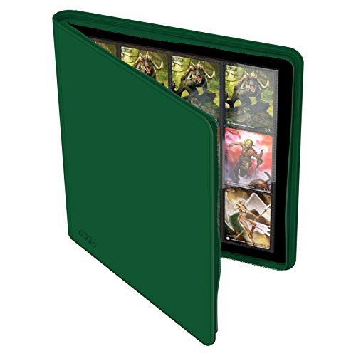 Ultimate Guard Quad Row Zipfolio Xenoskin Card Sleeves, Green