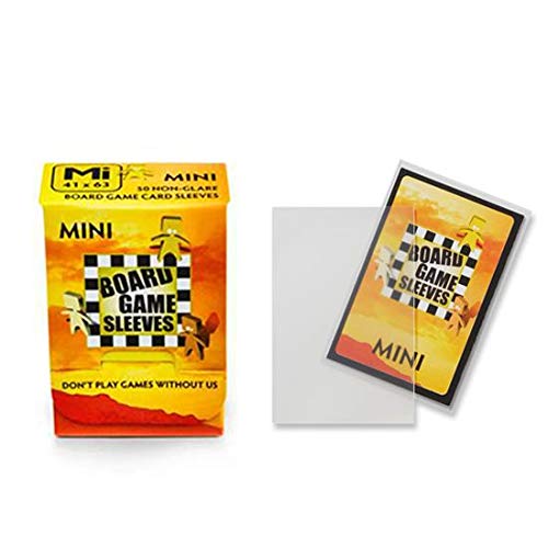 2 Packs Arcane Tinmen Non-Glare Board Game Sleeves 50 ct Mini Size Card Sleeves Individual Pack