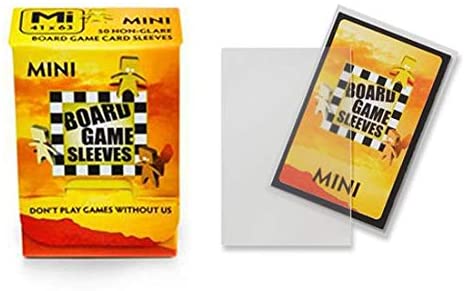 Arcane Tinmen 50ct Non-Glare Board Game Sleeves Display Case (10 Packs) - Mini