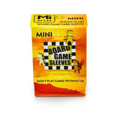 2 Packs Arcane Tinmen Non-Glare Board Game Sleeves 50 ct Mini Size Card Sleeves Individual Pack