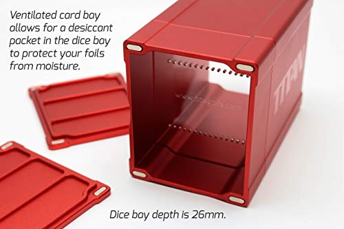 Red Satin Titan Solid Box Gods Premium High Strength Deck Box Case Protector