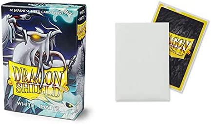 Dragon Shield 60ct Japanese Mini Card Sleeves Display Case (10 Packs) - Matte White