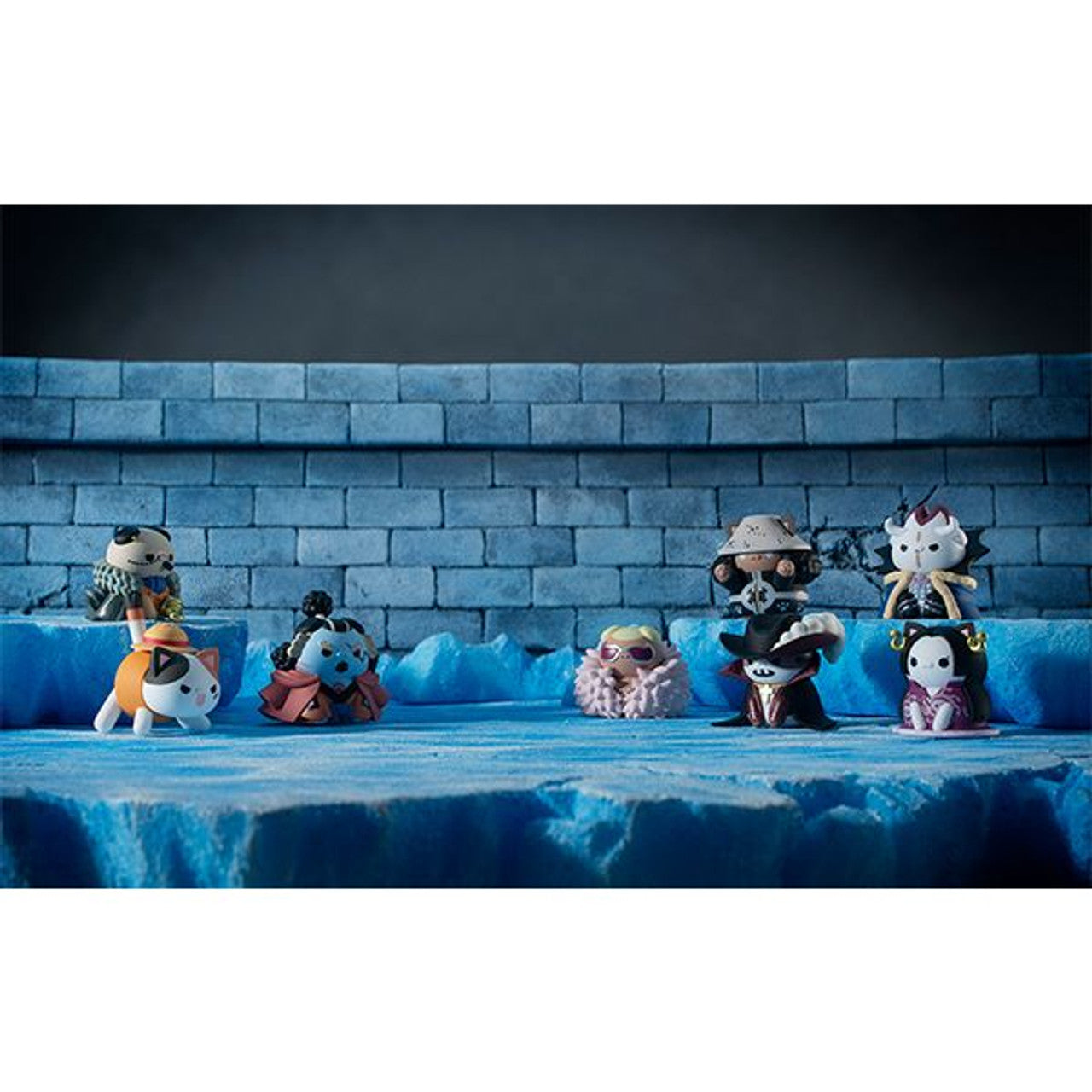 MegaHouse Mega Cat Project One Piece Nyan Piece Nyan! Luffy and the Seven Warlords of the Sea 8pcs Complete Box