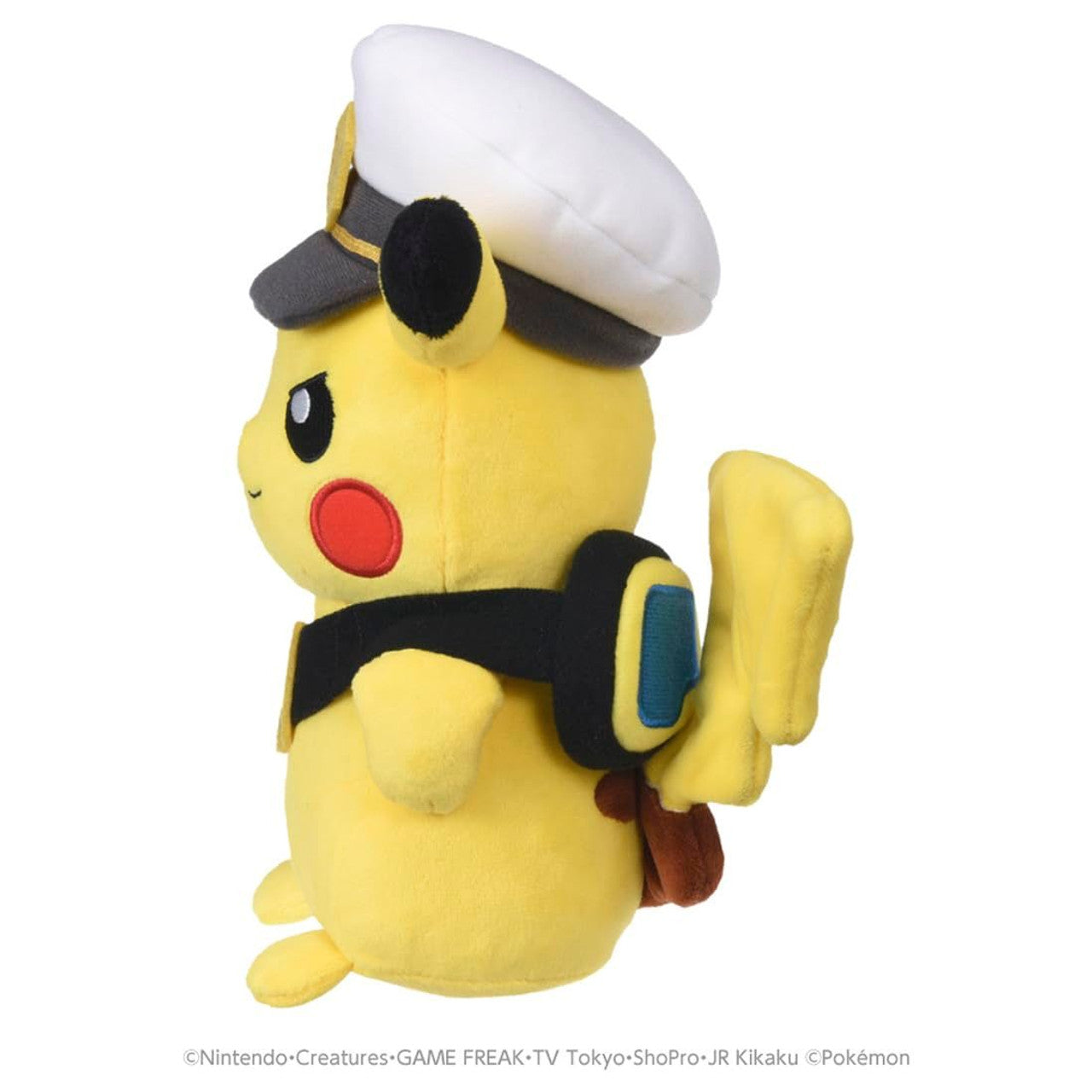 Takara Tomy 8 Inch Pokemon Plush Captain Pikachu Goggles