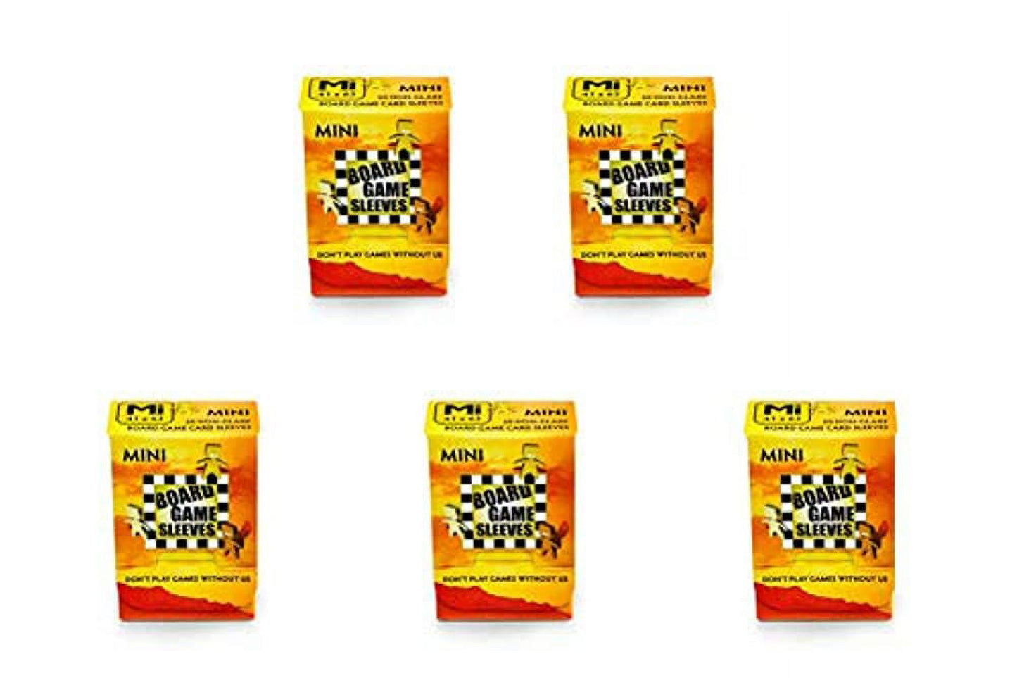 5 Packs Arcane Tinmen Non-Glare Board Game Sleeves 50 ct Mini Size Card Sleeves Value Bundle!