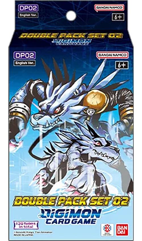 Bandai | Digimon Card Game: Double Pack Set 02 (DP02) | Trading Card Game | Ages 6+ | 2 Players | 30 Minutes Playing Time