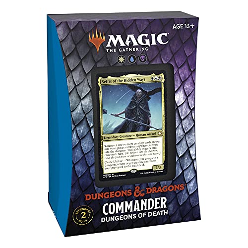 Magic: The Gathering Adventures in The Forgotten Realms Commander Deck Dungeons of Death (White-Blue-Black)