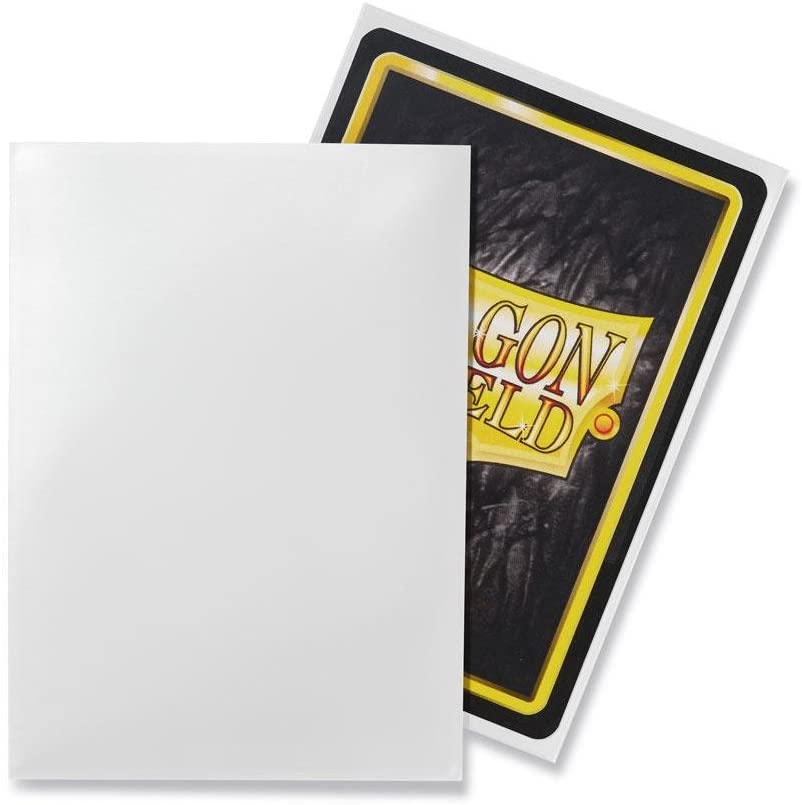 Dragon Shield 100ct Standard Card Sleeves Display Case (10 Packs) - Classic White