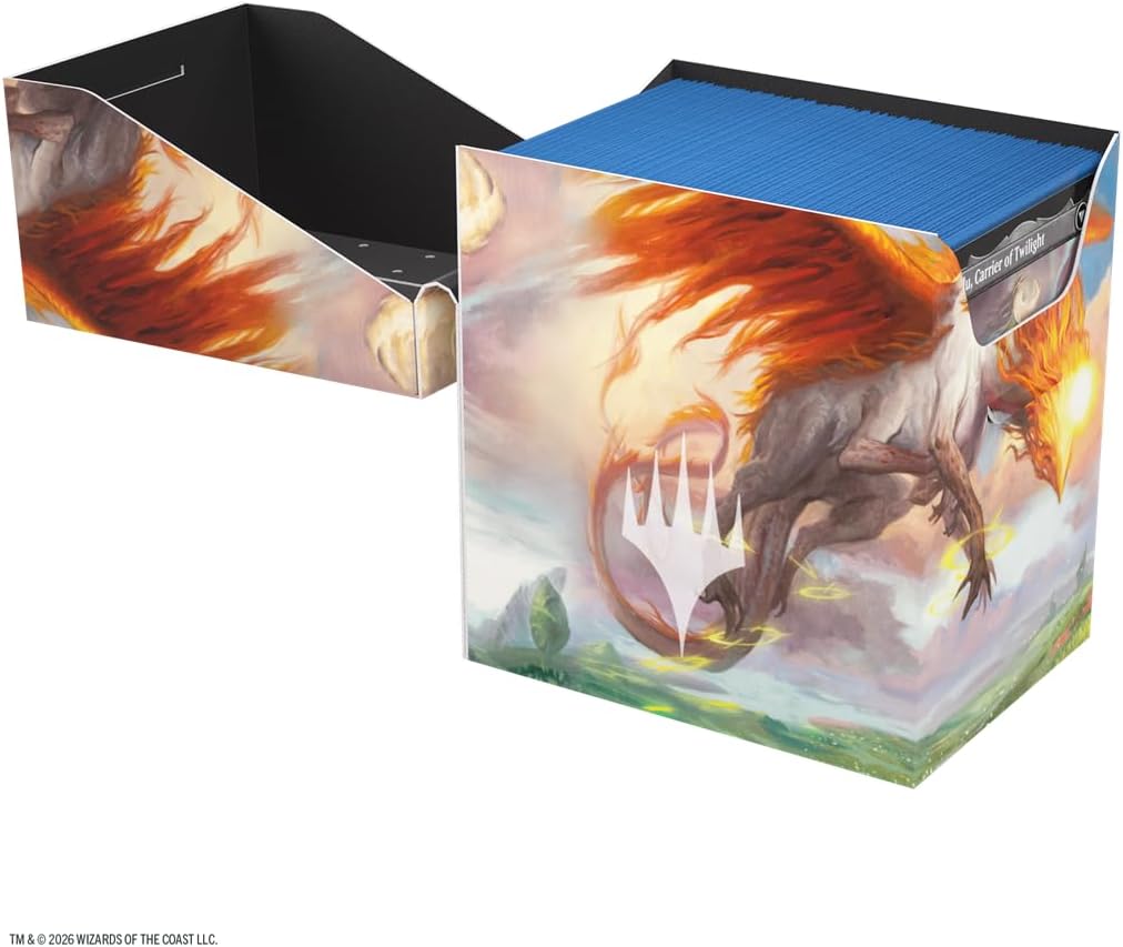 Gamegenic Magic: The Gathering Lorwyn Eclipsed SOFT DYNACRATE 100+ XL - Eirdu, Carrier of Dawn/Isilu, Carrier of Twilight Design, Flexible Sizemorph Divider for 80–100+ Double-Sleeved Cards, Self-Lock