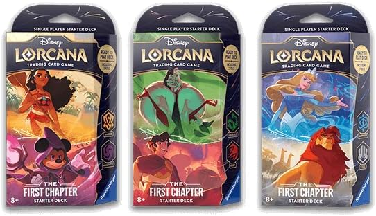 Starter Decks: Amber & Amethyst (Moana & Sorcerer Mickey), Emerald & Ruby (Cruella De Vil & Repunzel) and Sapphire & Steel (Cinderella & Mufasa) (3 Decks) for Lorcana TCG: The First Chapter