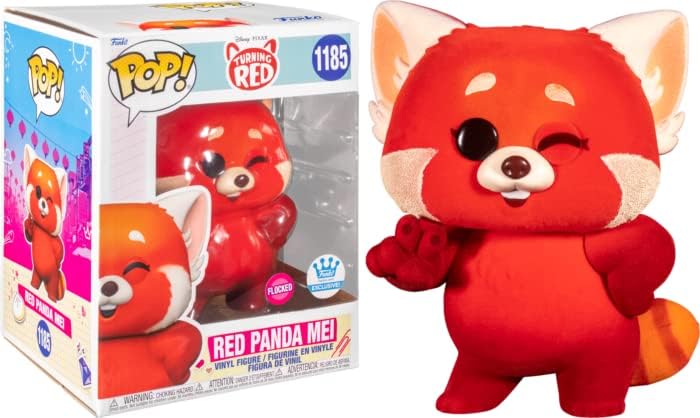 Funko POP! Pixar Turning Red 1185 Red Panda Mei Flocked Exclusive