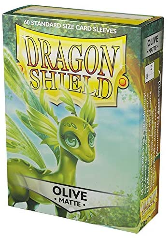 Dragon Shield 60ct Standard Card Sleeves - Matte Olive Green