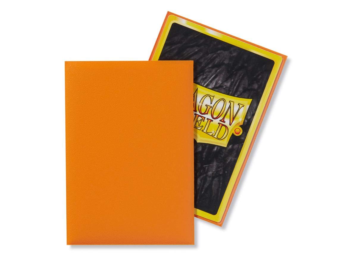 10 Packs Dragon Shield Matte Mini Japanese Orange 60 ct Card Sleeves Display Case