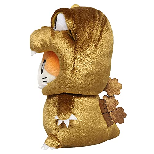 Sanei Boeki Godjham-kun Plush Doll Gold (S) Plush Toy, Height 5.3 inches (13.5 cm)