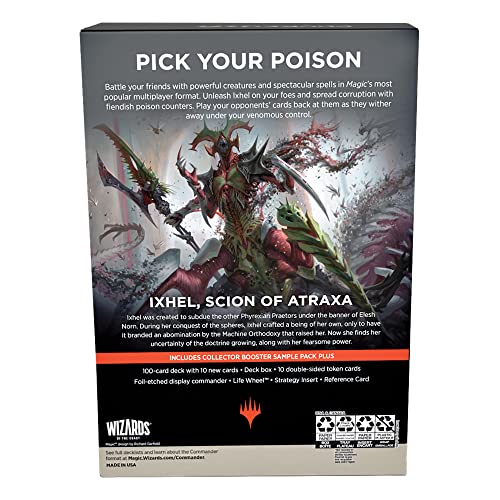 Magic: The Gathering Phyrexia: All Will Be One Commander Deck Corrupting Influence + Collector Booster Sample Pack
