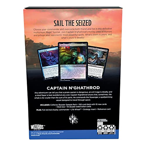 Magic: The Gathering Commander Legends: Battle for Baldur’s Gate Commander Deck – Mind Flayarrrs + Collector Booster Sample Pack