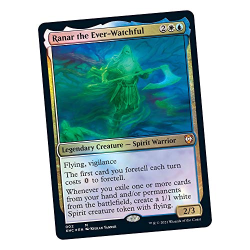 Magic The Gathering Kaldheim Commander Deck – Phantom Premonition | 100 Card Ready-to-Play Deck | Blue-White