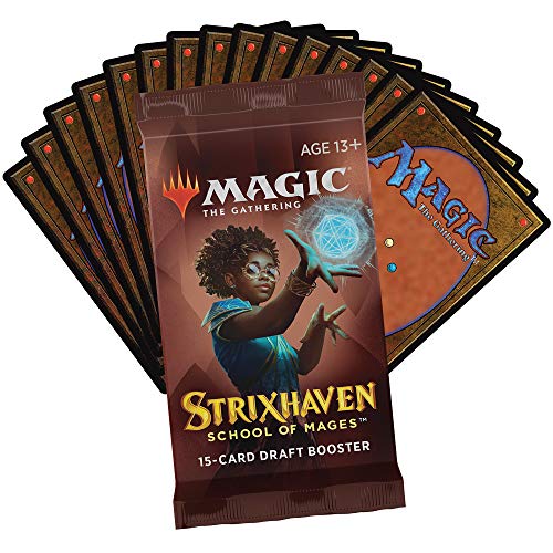 Magic The Gathering Strixhaven Draft Booster Box | 36 Packs (540 Magic Cards) , Brown