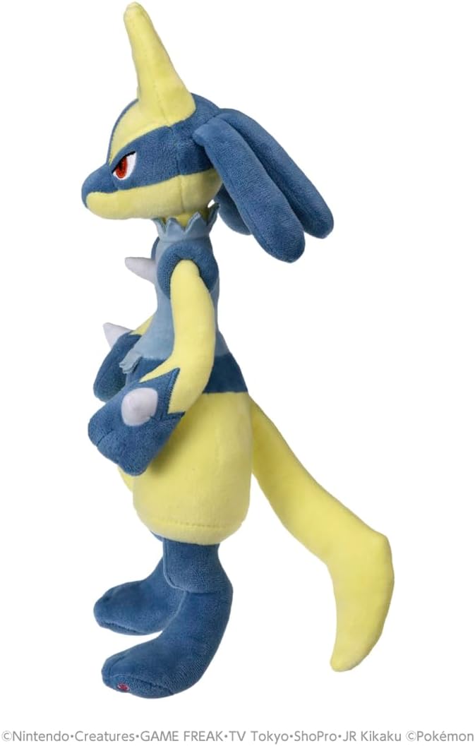 Takara Tomy Pokemon Plush Shiny Lucario - 8 Inches