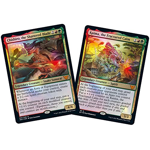 Magic: The Gathering Kamigawa: Neon Dynasty Commander Deck Upgrades Unleashed (Red-Green)