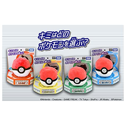 Takara Tomy Pokemon Kurin Plush Squirtle, Pokemon Plush Toy, Ages 3 and Up, Passed Toy Safety Standards, ST Mark Certified, Pokemon Takara Tomy