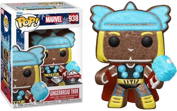 Funko Pop! Marvel: Holiday - Gingerbread Thor Diamond Collection