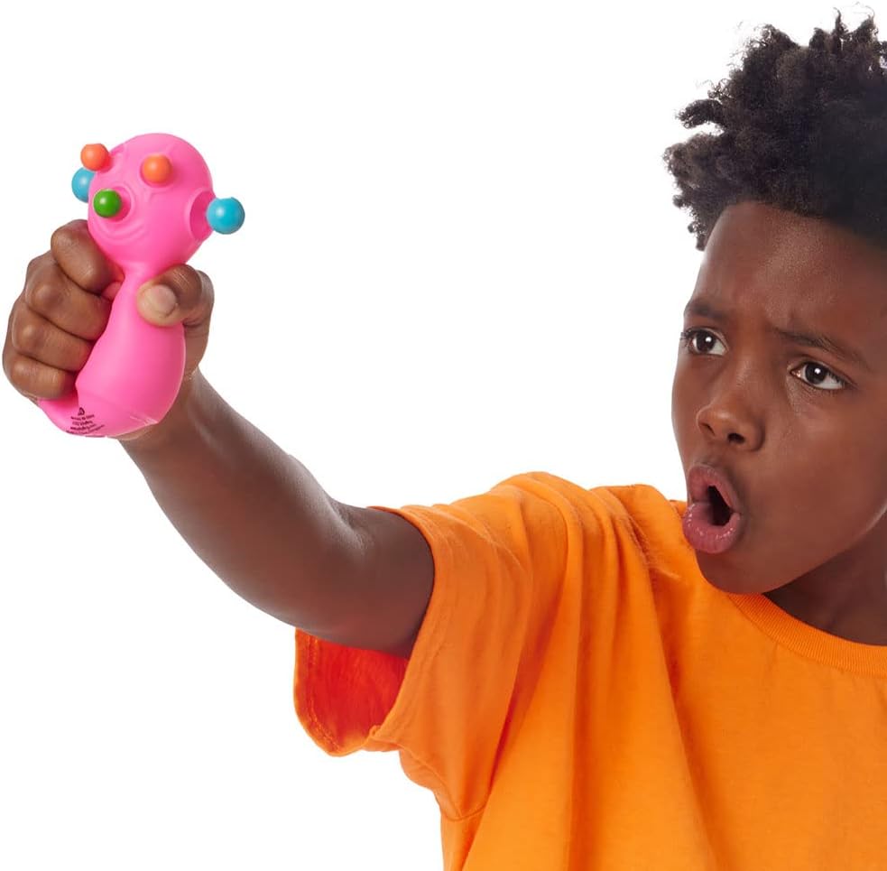 Schylling NeeDoh Panic Pete - Sensory Squeeze Toy - Popping Eyes, Ears & Nose - 4" Tall - Color May Vary (Pack of 1)