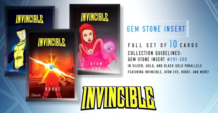 2025 Invincible Season 1 Keepsake Premiere Hobby Edition: 2 Relics Per Box Guaranteed, Chase Rare Autos & Patches