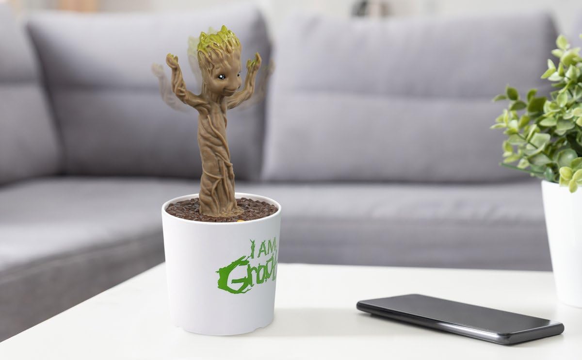 eKids Guardians of the Galaxy Baby Groot Figure with Built-in Song, Dancing Groot Moves Along to ‘I Want You Back’ by The Jackson 5