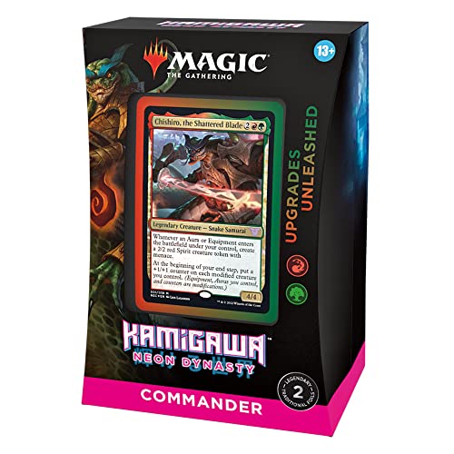 Magic: The Gathering Kamigawa: Neon Dynasty Commander Deck Upgrades Unleashed (Red-Green)