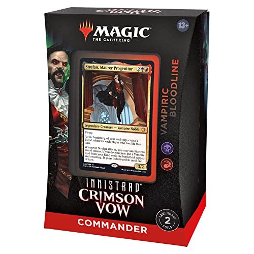 Magic: The Gathering Innistrad: Crimson Vow Commander Deck Vampiric Bloodline (Black-Red)
