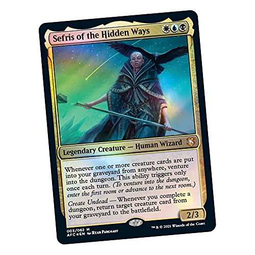 Magic: The Gathering Adventures in The Forgotten Realms Commander Deck Dungeons of Death (White-Blue-Black)