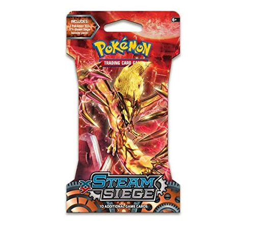 Pokemon Trading Card Game XY Steam Siege Booster HANGER Pack (10 Cards)