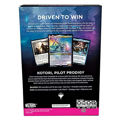 Magic: The Gathering Kamigawa: Neon Dynasty Commander Deck Buckle Up (White-Blue)
