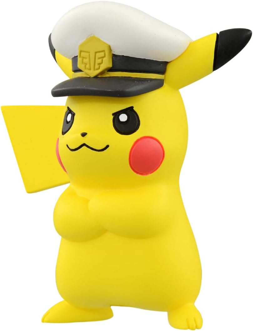 Takara Tomy Pokemon Moncolle 2 Inch Figure MS-12 Captain Pikachu