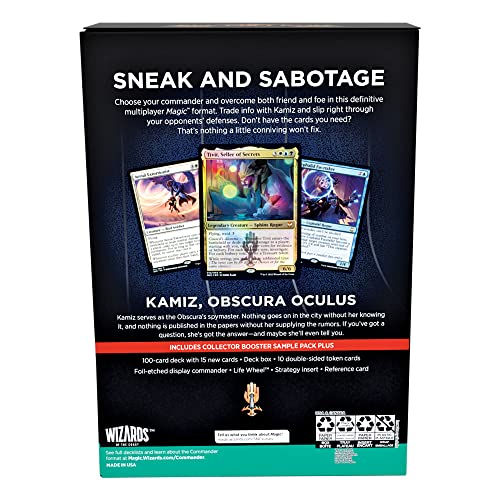 Magic: The Gathering Streets of New Capenna Commander Deck – Obscura Operation + Collector Booster Sample Pack