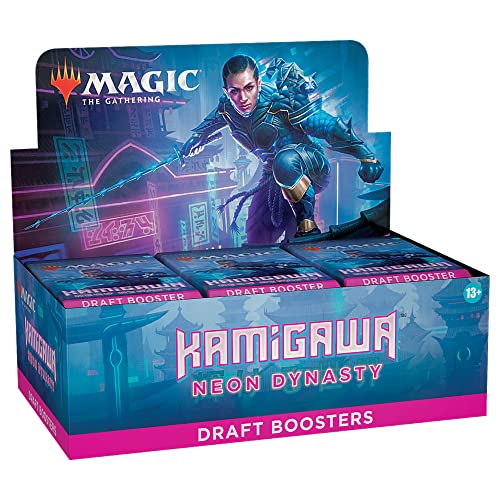 Magic The Gathering Kamigawa: Neon Dynasty Draft Booster Box | 36 Packs (540 Magic Cards)