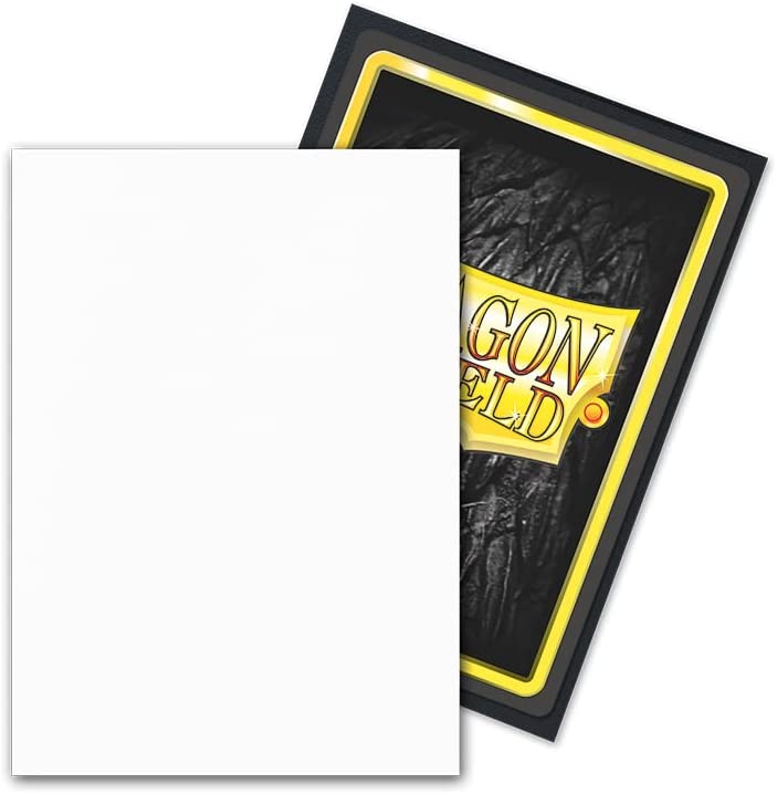 Dragon Shield 100ct Standard Card Sleeves Display Case (10 Packs) - Matte Dual Snow White