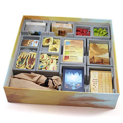 Folded Space Near and Far Amber Mines Board Game Box Inserts