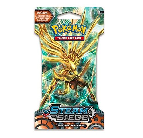 Pokemon Trading Card Game XY Steam Siege Booster HANGER Pack (10 Cards)