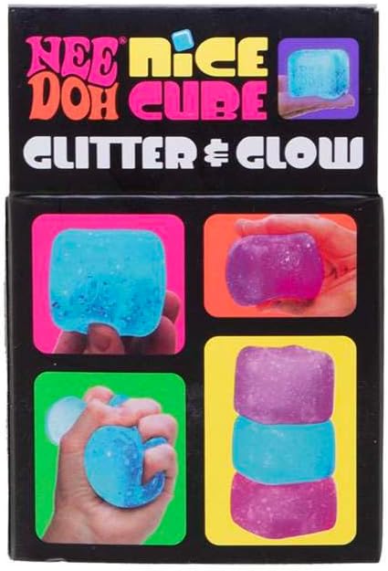 NeeDoh Nice Cube Glitter & Glow