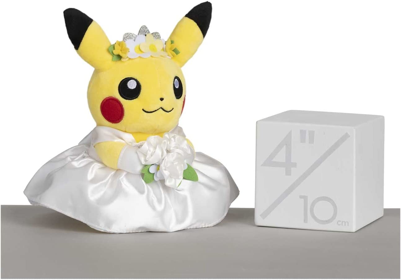 Pokemon 8 Inch Poke Plush - Pikachu Wedding - Dress Pikachu (Female)